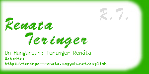 renata teringer business card